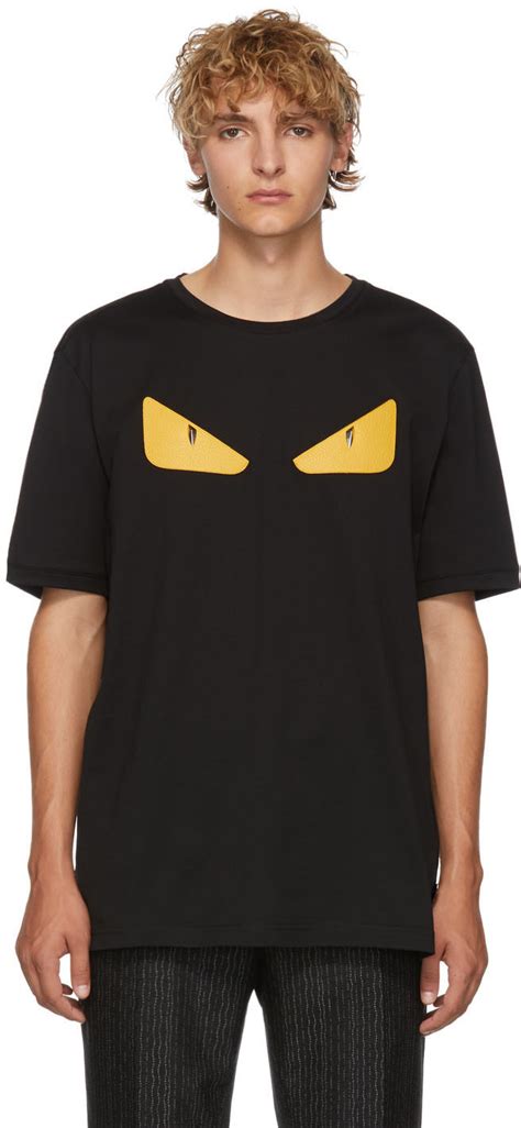 fendi t shirt ssense|Fendi: Black Bag Bugs T.